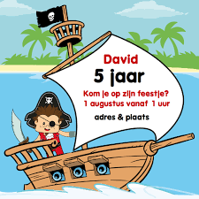 Uitnodiging Verjaardag Feestje Piraat G Kaartje2go