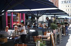 A rectangular dining table should be around 4 feet and 6 inches wide and 10 feet long for the same purpose. Al Fresco Dining To Become The Norm On Nation S High Streets In Boris Johnson S Bid To Level Up The Uk