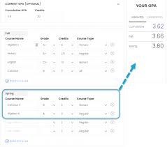 High School Gpa Calculator Step 5 Add New Semester Gpa Calculator Free Online High School Gpa