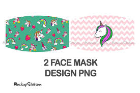 Download Unicorn Face Mask Sublimation Design Png Graphic By Mockup Station Creative Fabrica Yellowimages Mockups