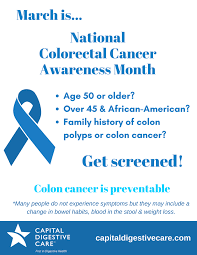 During the month of june, we celebrate the nearly 17 million americans who have bravely and successfully battled cancer, to earn the designation survivor. Colon Cancer Awareness Month 2018 Capital Digestive Care