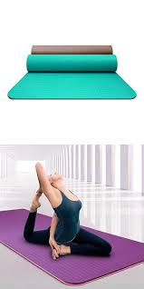 Glj 6mm Two Color Yoga Mat Anti Slip Pilates Long Fitness Yoga Mat Yoga Mat Color Grass Green Pilates Yoga Yoga Fitness