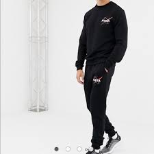 Sweat sauna suit body shaper men vest thermo neoprene trainer sliming waist belt tracksuit short sleeve 25 reviews cod. Asos Pants Jumpsuits Nasa Sweatsuit Jogger And Sweater S Poshmark