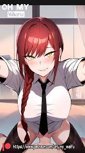 1boy 1girls 2d chainsaw man clothed female clothed female nude  male clothed sex exposed pussy female female focus light-skinned female  light-skinned male light skin makima (chainsaw man) male naked