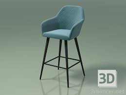 A chair and a half is an extremely comfortable and versatile piece of furniture that is larger than a standard armchair but smaller than a loveseat. 3d Model Half Bar Chair Antiba 112918 Azure Green 56777 3dlancer Net