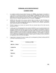 title of study consent form. Pdpa Consent Form Fill Online Printable Fillable Blank Pdffiller