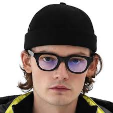 UNDERCONTROL Vintage Brimless Sailor Fisherman Leon Hat Rolled Cuff Harbour  No Visor Miki Skull Docker Leather Strap Beanie Cap for Men & Women