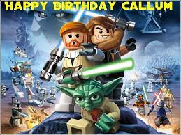 A4 Lego Star Wars Edible Icing Or Wafer Cake Topper Lego Star Wars Lego Star Star Wars Clone Wars