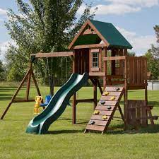 Best wooden swing set pick: 10 Best Outdoor Playsets And Swing Sets Hgtv Backyard Swing Sets Playground Set Backyard Playset