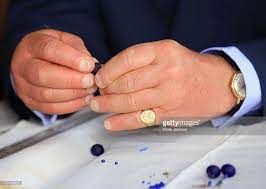 Prince Charles Prince Of Wales Makes Some Ear Rings During A Visit Men S Jewelry Rings Rings For Men Prince Charles