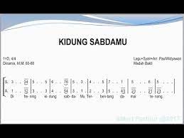 Kidung Sabda Mu Satb Teks Kor Lagu Rohani Not Angka Youtube