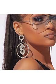 Amazon.com: YOOE Cute 100 Dollar Bill Money Currency Dangle Earrings.Punk  hiphop Paper Cash Drop Earrings.Antique Silver Gold For Women Jewelry  (Gold): Clothing, Shoes & Jewelry