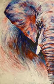 Somewhere Out There By Artbyjoelk On Deviantart Simple Canvas Paintings Elephant Artwork Elephant Painting