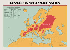 Dänemark ist keine kleine Nation! (Karte der Kolonialpropaganda) :  rimaginarymaps