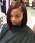 Middle Part Black Girl Bobs