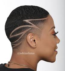 Sometimes it's just easier to chop it short! 24 Short Haircut Black Girl Ideas Shaved Hair Designs Short Natural Hair Styles Shaved Hair