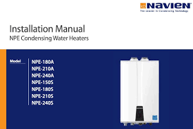 navien tankless water heater manuals find them here