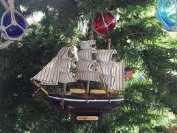 Nautical definition, of or relating to sailors, ships, or navigation: Tre Wooden Mayflower Model Ship Christmas Tree Ornament Nautical Decoration Ships Submarines Toys Games Mhiberlin De