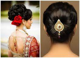 Various Indian Hairstyle Of Medium Length For Weddings Hairzstyle Com Indische Hochzeitsfrisuren Indisches Haar Verlobungs Frisuren