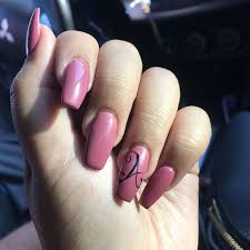 Black And Light Pink Acrylic Nails Acrylic Nails Nails Acrylic Boyfriend Initial Coffin Gel Colors Nails Pink Nails Black Nails Ma Pink Acrylic Nails Mauve Nails Light Pink Acrylic Nails