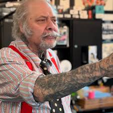 Pete Stephens doing Show And Tell for the youngsters. He's got work from  Tony Polito, Carol Nightengale, Greg Irons, Bob Roberts, Huck Spaulding, Ed  Hardy, etc. #tattoohistory #seattleTattooMuseum #tattoo #seattletattoo  #seattletattooemporium @