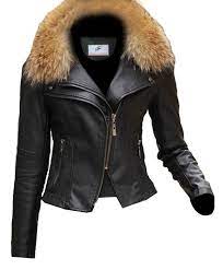 Figura Fashionz Short Body Furry Lambskin Leather Jacket For Women Leather Jackets Women Jackets For Women Fur Leather Jacket