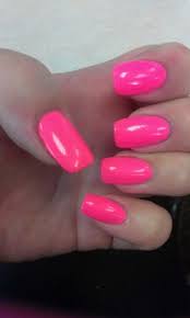 Customize this mani with your own zodiac sign. Hot Pink Square Acrylic Nails Pink Acrylic Nails Summer Nails Colors Square Acrylic Nails