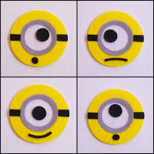フェルトコースターの作り方 ミニオンズ コースター編 フェルト コースター フェルト マスコット 作り方 フェルト 名札