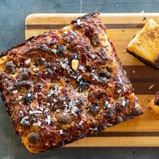 No Knead Sheet Pan Pizza Ethan Pan Pizza Homemade Pizza Sheet Pan