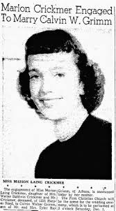 Marion Laing Crickmer Grimm (1932-1988)