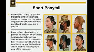 It is a refreshing as well as cool hairstyle. Nail Polish In Camouflage Army Eases Grooming Rules Allows Ponytails And Lipstick In The Name Of Equity And Inclusion Rt Usa News