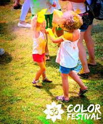 Colorful Kids At Color Festival Colorfestival Holi Summer Kids Color Yoga Color Festival Color Lily Pulitzer Dress