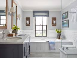 Make your bath safe and accessible for the whole family. Exquisite Farmhouse Style Home In North Shore Massachusetts Small Bathroom Remodel Bathrooms Remodel House Bathroom