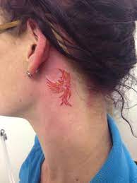 Two Small Phoenix Small Phoenix Tattoos Behind Ear Tattoos Phoenix Tattoo Feminine