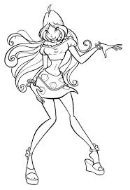 Bloomix is a transformation after sirenix and before mythix of in season 6. Winx Club Coloring Pages Flora Cool Coloring Pages Coloring Pages Cartoon Coloring Pages
