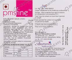 Buy Pms Fine Capsule 10 S Online At Flat 15 Off Pharmeasy