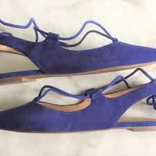 Franco Sarto Shoes Free Wpurchase Franco Sarto Simone Blue Suede Lace Up Flats Poshmark