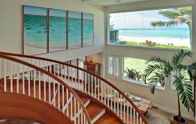 Beachfront Home In Kailua With Pool Waterfall And Spiral Staircase Owner Is Motivated Beach House Interior Beach House Decor Expensive Houses