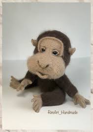 Crochet Pattern Monkey Gonzo, Amigurumi PDF File in Eng., in Lt. and in Ru.  Amigurumi, Pattern Monkey, Crochet Pattern, MK, Home Accessories