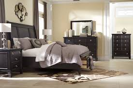 Ashley Furniture Black Queen Bedroom Set Ashley Greensburg 5pc Bedroom Set E King Sleigh Bed Dresser Mirror Two Nightstand In Black Continue Ashley Bedroom Furniture Sets Ashley Furniture Furniture