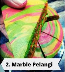Pukul butter+gula+esen vanila hingga kembang @ putih. Kek Marble Pelangi Asnaf I Care