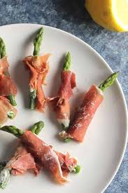 Prosciutto Wrapped Asparagus With Goat Cheese Cooking Chat Recipe Appetizer Recipes Recipes Wine Recipes