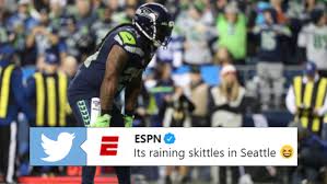 Over 87 marshawn lynch posts sorted by time, relevancy, and popularity. Watch Fans Throw Skittles Into The End Zone As Marshawn Lynch Scores First Touchdown Back Article Bardown