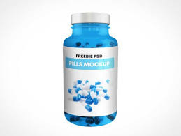 Download Free Blue Pet Plastic Packer Pill Bottle Mockup Oceanmockups