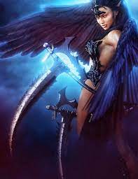 I owe loan for this one. Dark Haired Warrior Angel Woman Fantasy Art By Shibashake Deviantart Com On Deviantart Fantasy Art Women Angel Warrior Fantasy Art