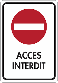 Signalisation de direction, rectangulaire, avec ou sans flèche. Panneau De Signalisation Reflechissant Sens Interdit Acces Interdit Seton Fr