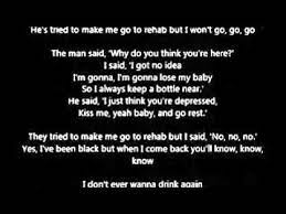 / even though that won't last long / i swear this love is a sad song / i spend my nights at the strip club / i pay them Amy Winehouse Rehab Lyrics Youtube