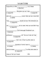 French Madlibs Adjectives Part 1 Learn French French Worksheets Ways Of Learning