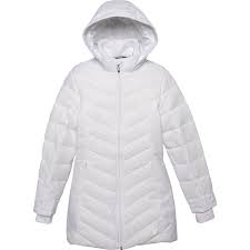 Spyder White Boundless Long Jacket For Big Girls