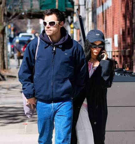Harry Styles and fiancée Zoë Kravitz have arrived in New York ahead of his  highly anticipated 30-date residency at Madison Square Garden. The  32-year-old singer looked sharp in a black blazer and